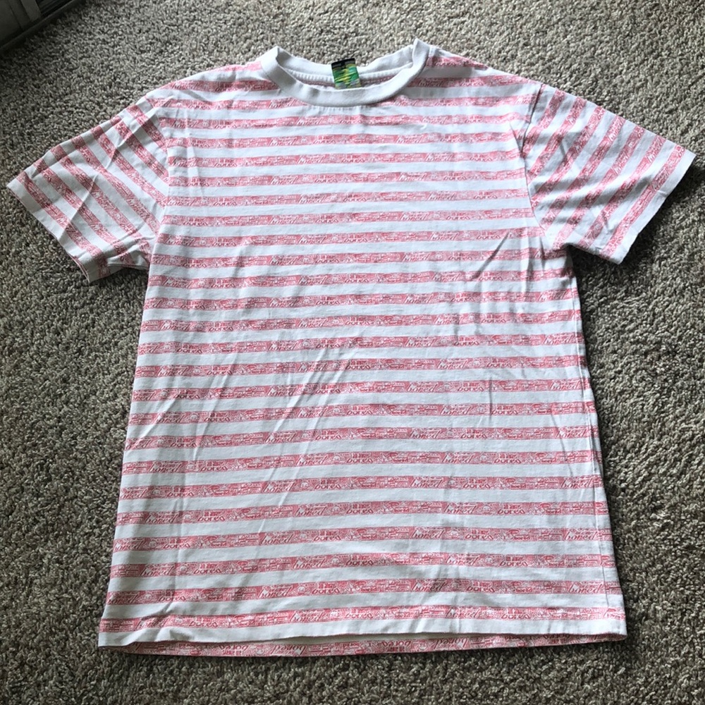 Teenage Always Bored Striped T shirt